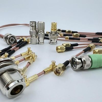 Good price Bulkhead RF Coaxial Connector TNC BNC UHF N SMA SMB SSMA SSMB SMC SSMC Panel Mount online