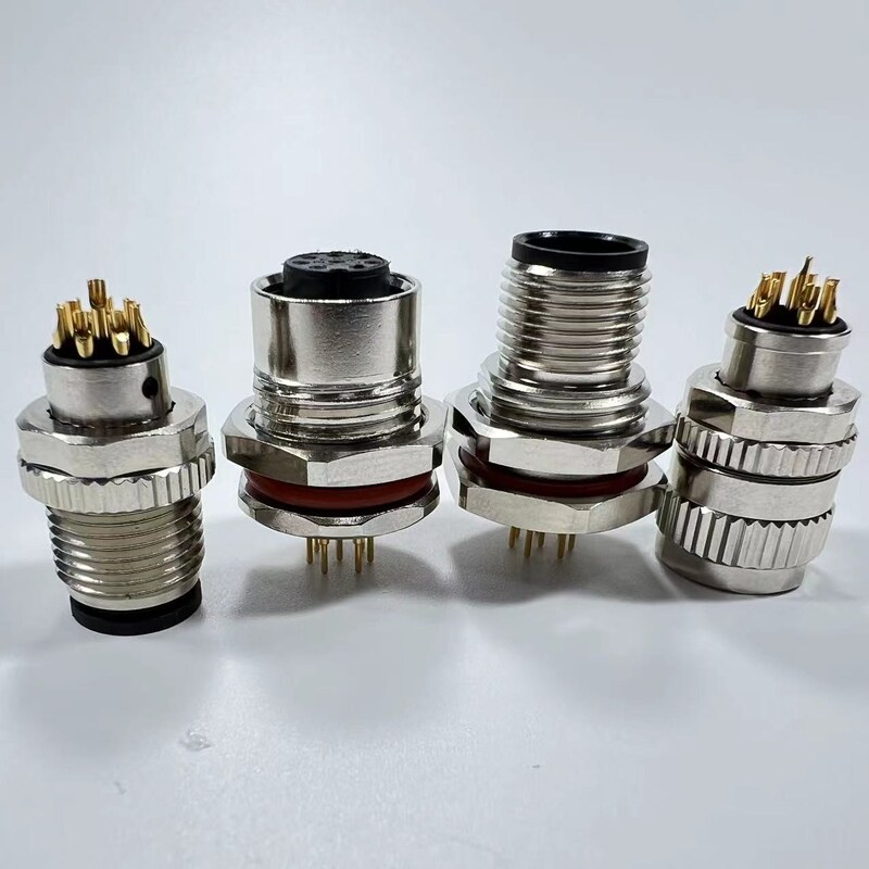 IP67 Industrial Wire Waterproof Bulkhead Electrical Connectors Plug And ...