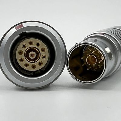 Good price Multiple Contact Coaxial Signals Circular Push Pull Connectors EMC Shielding online