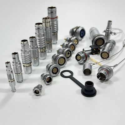 Good price ODU LEMO 00B 0B 1B 2B 3B 4B 4 Pin Push Pull Connector Metal Shell online